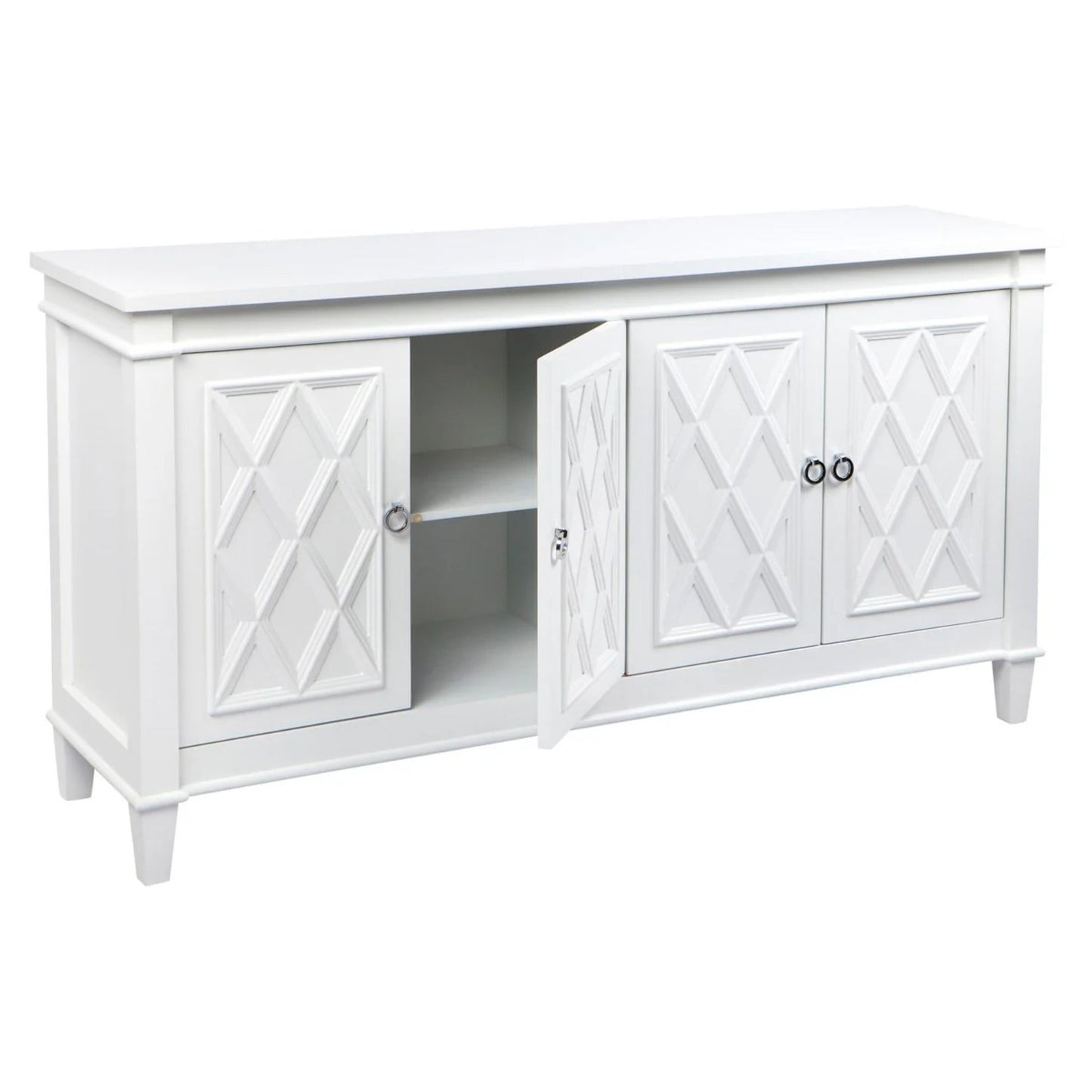 Plantation Hampton Buffet Table - White Buffet Table Cafe Lighting & Living