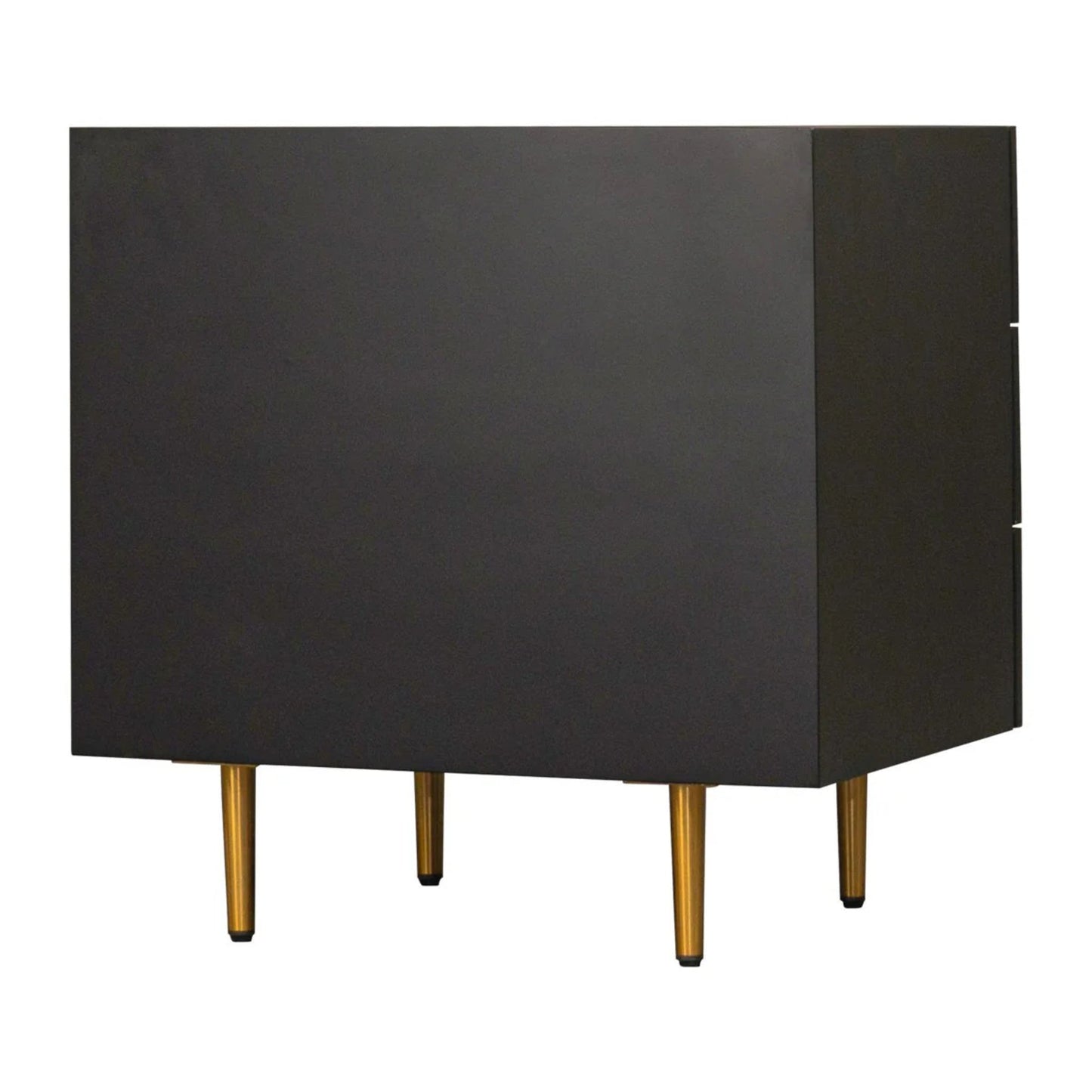 Retreat Ash Wood Bedside Table - Black Bedside Table Cafe Lighting & Living