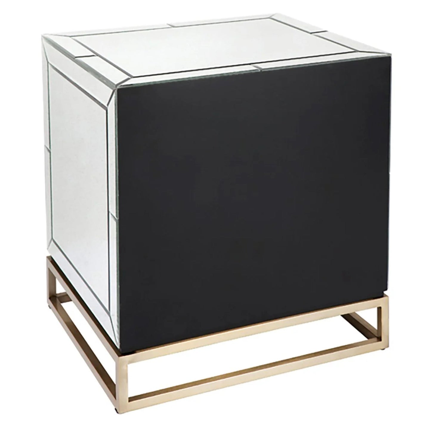 Rochester Mirrored Bedside Table - White Bedside Table Cafe Lighting & Living