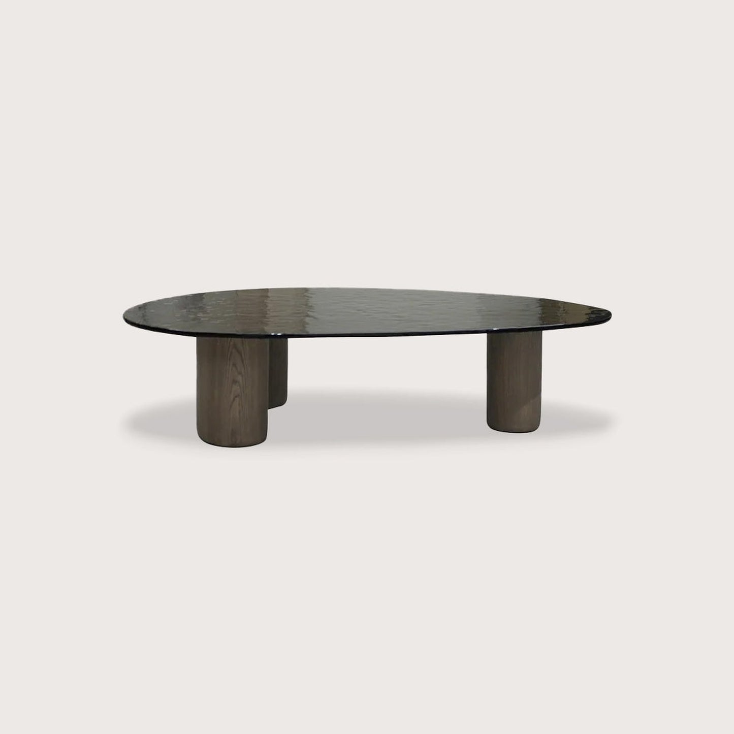 Stellar Asymmetrical Timber Coffee Table - Black Coffee Table Raffine