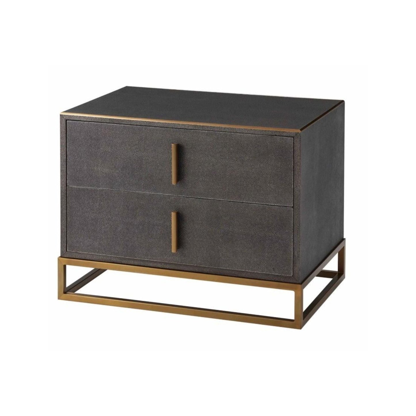 TA Studio Blain Nightstand Bedside Table - Overcast Shagreen Bedside Table Bloomingdales Tempest