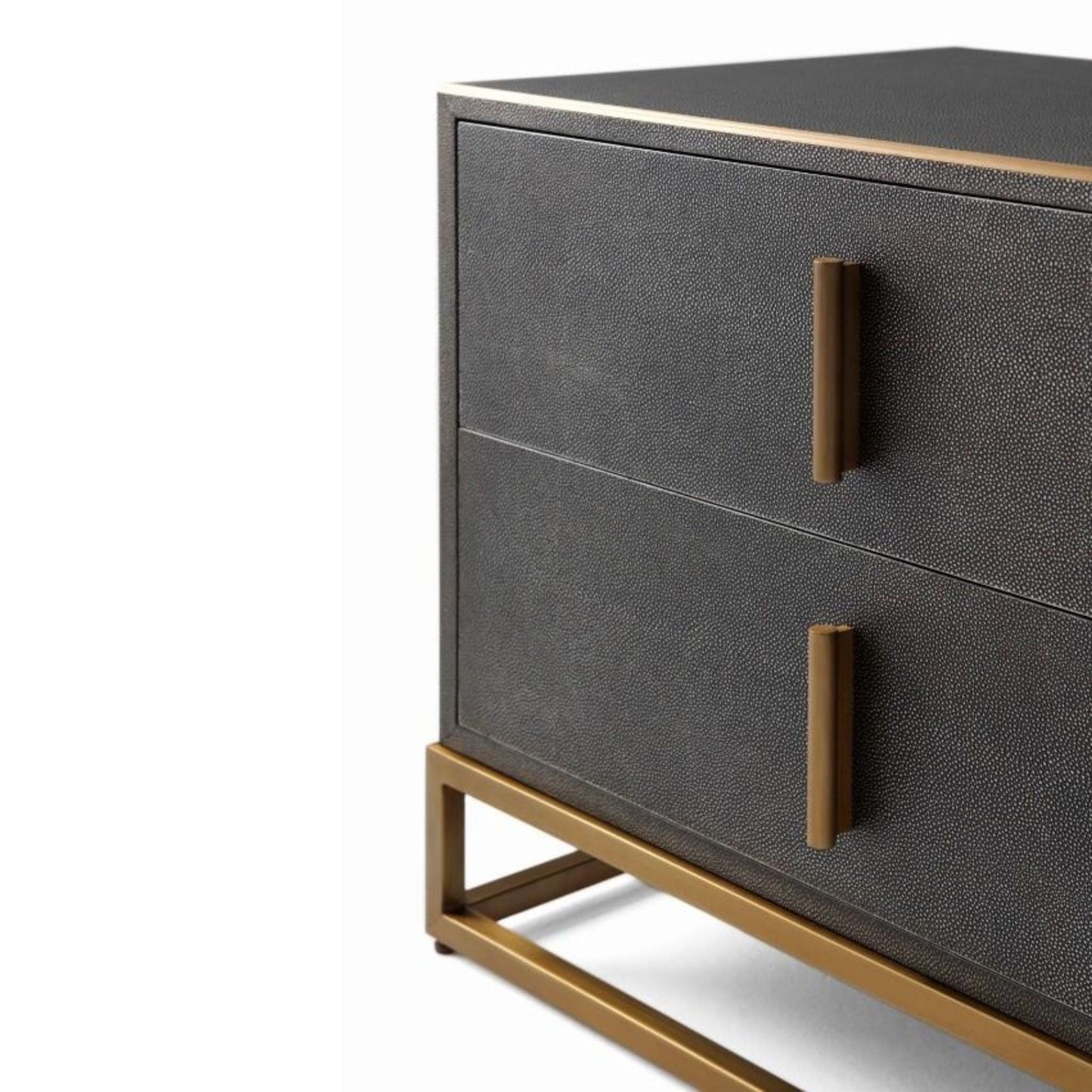 TA Studio Blain Nightstand Bedside Table - Tempest Shagreen Bedside Table Bloomingdales