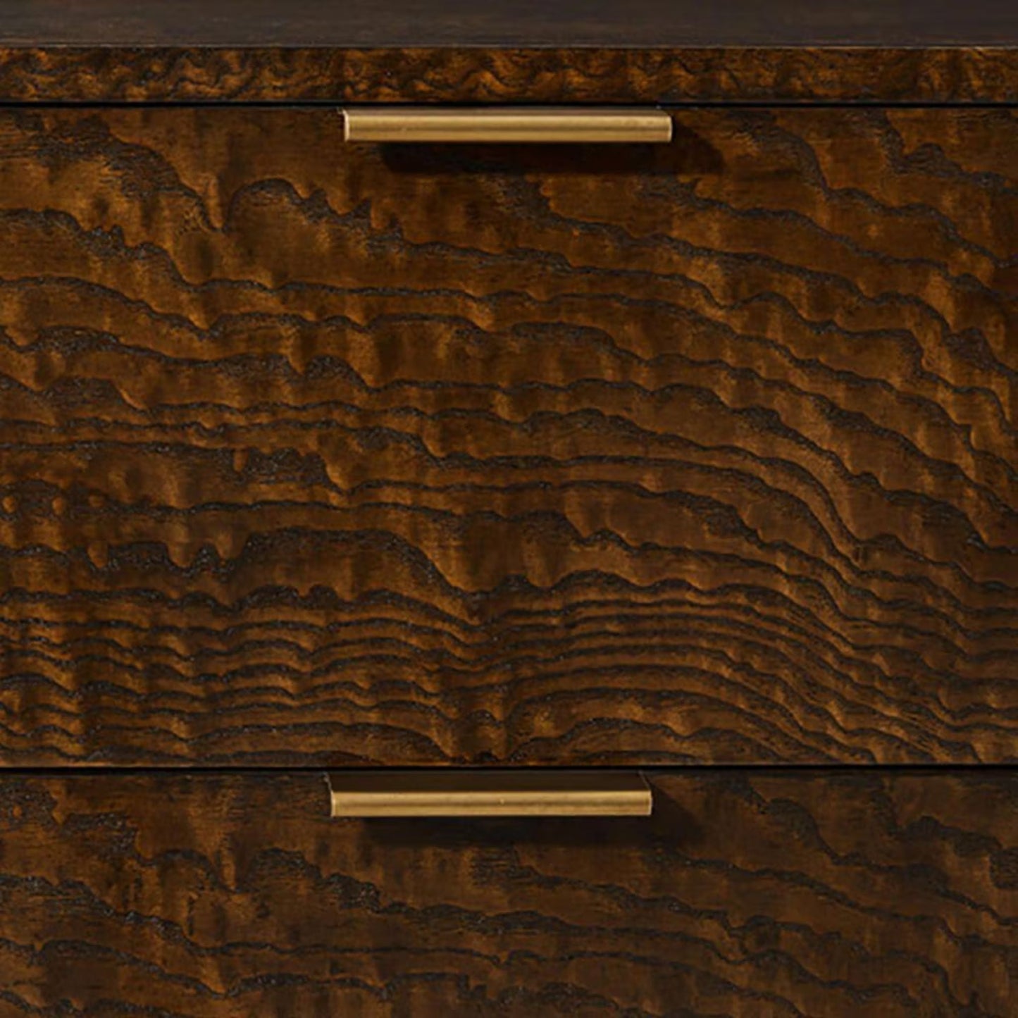Theodore Alexander Kesden Three Drawer Nightstand - Pyramid Brown Bedside Table Bloomingdales
