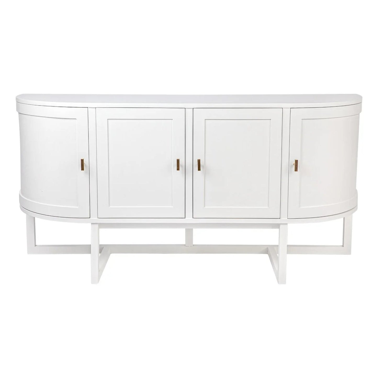 Theodore Curved Silhouette Buffet Table - Black Buffet Table Cafe Lighting & Living White