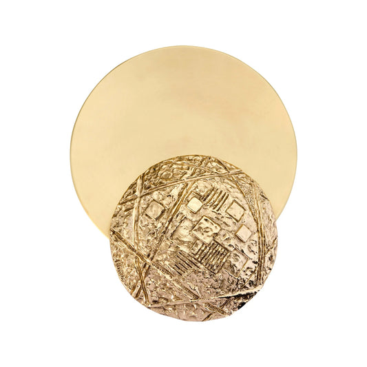 Esperia Gong Wall Light - Casted Brass Wall Light Bloomingdales Lighting