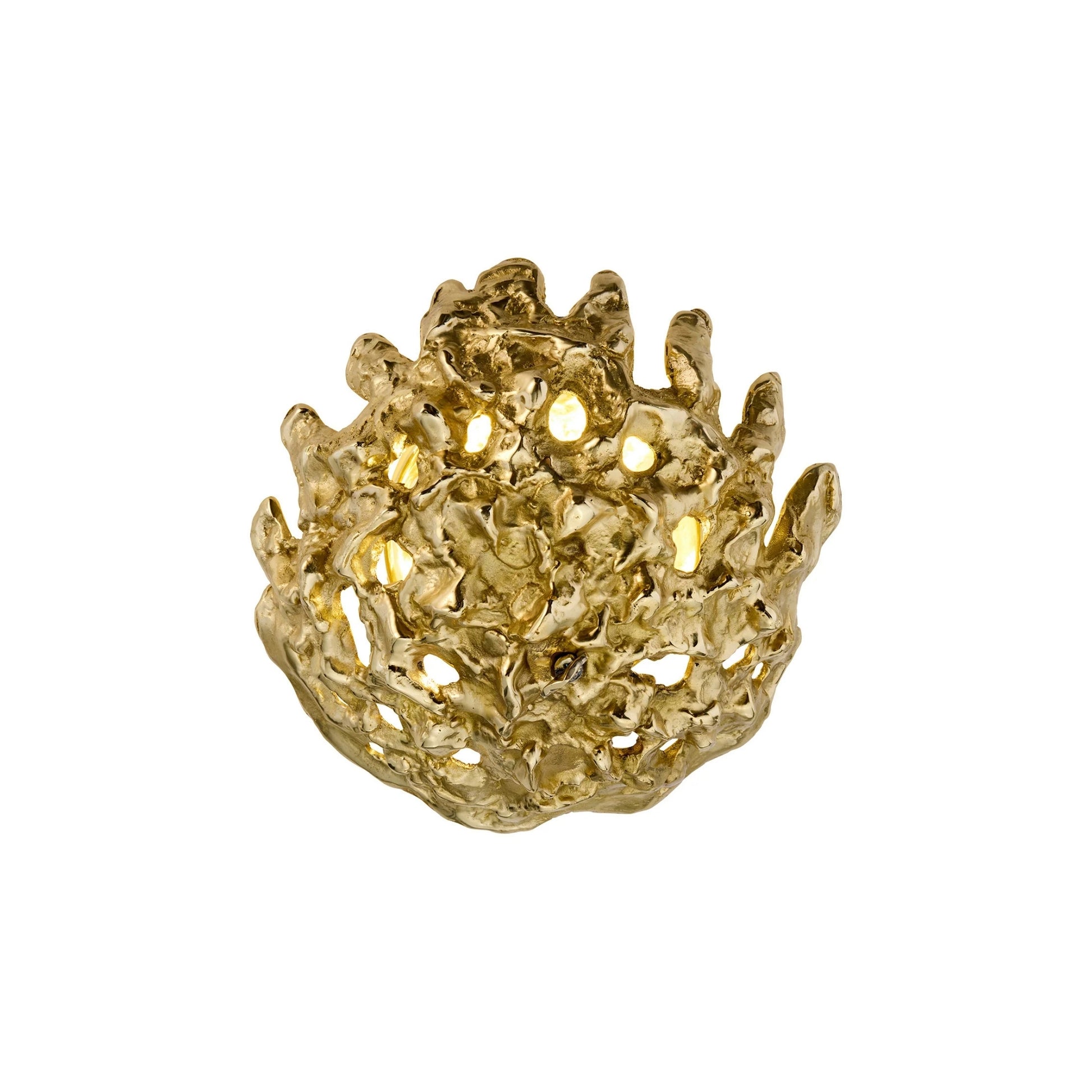 Esperia Meteorite Wall Light - Polished Brass Wall Light Bloomingdales Lighting