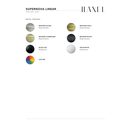 Supernova Shard Linear Pendant Light Pendant Light ILANEL