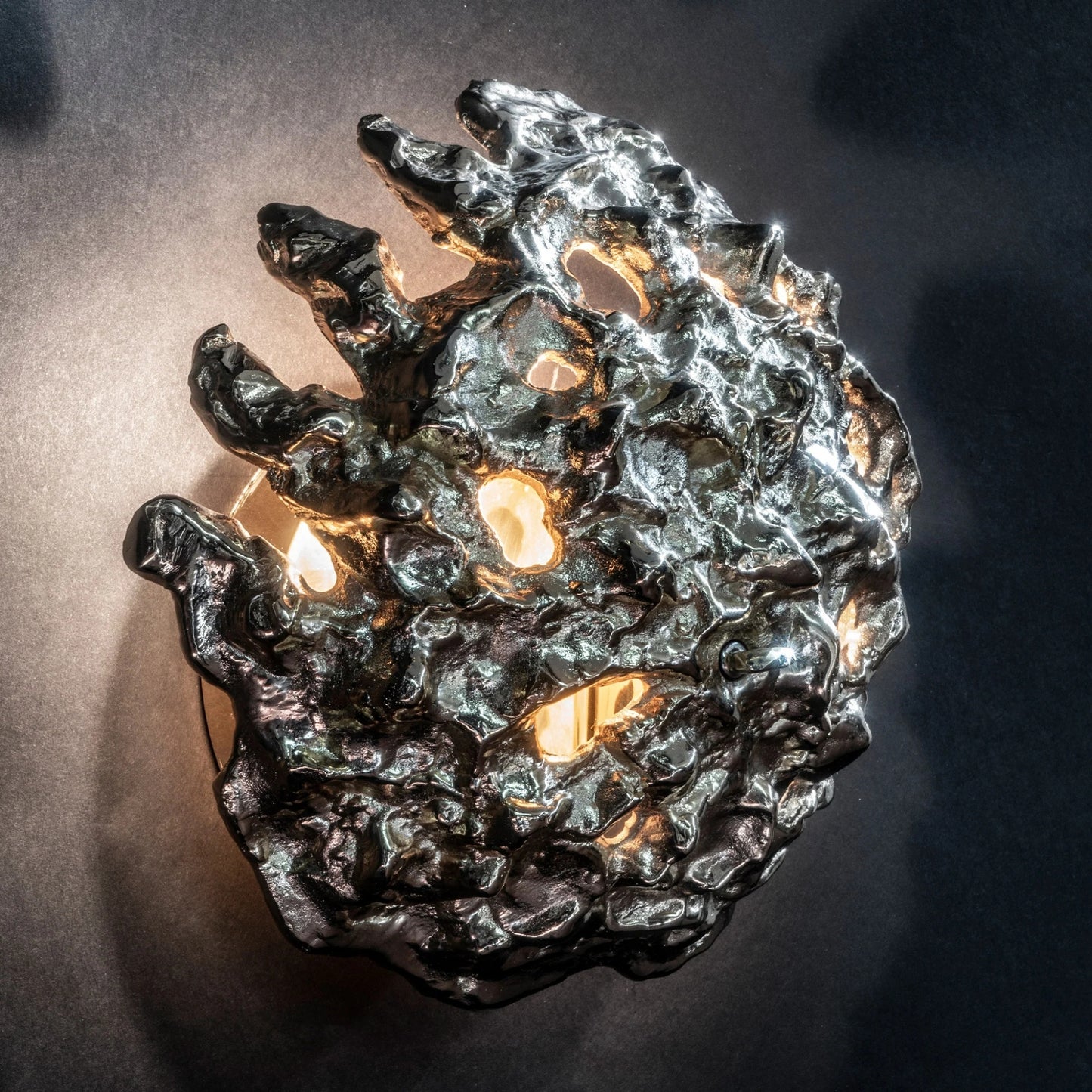Esperia Meteorite Wall Light - Polished Brass Wall Light Bloomingdales Lighting
