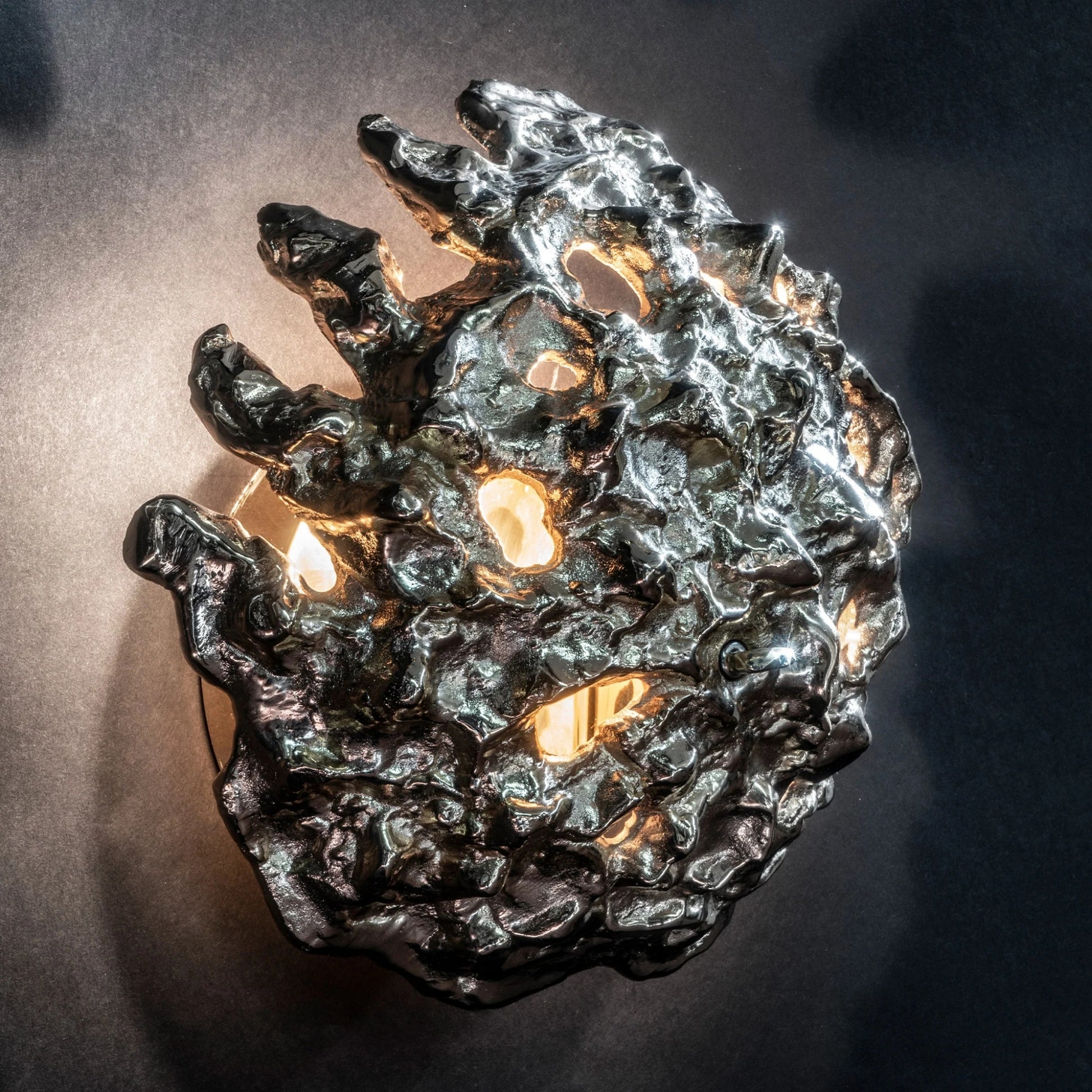 Esperia Meteorite Wall Light - Polished Brass Wall Light Bloomingdales Lighting