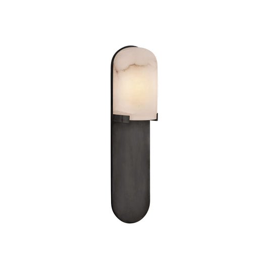 Kelly Wearstler Melange Alabaster Medium Elongated Pill Wall Sconce - Bronze Wall Light Bloomingdales Lighting Bronze