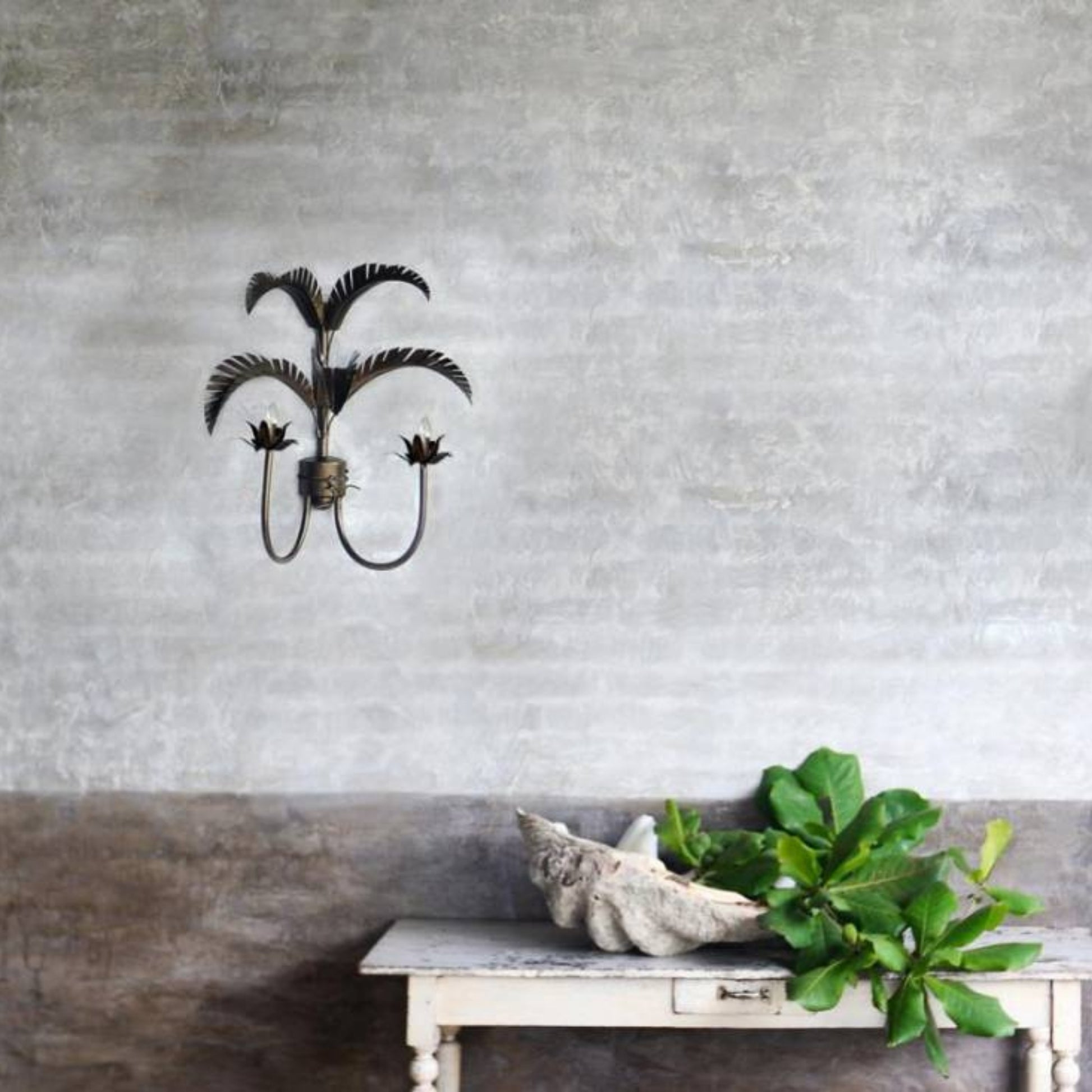 Palm Springs Leaf Wall Sconce Wall Light Gypset Cargo