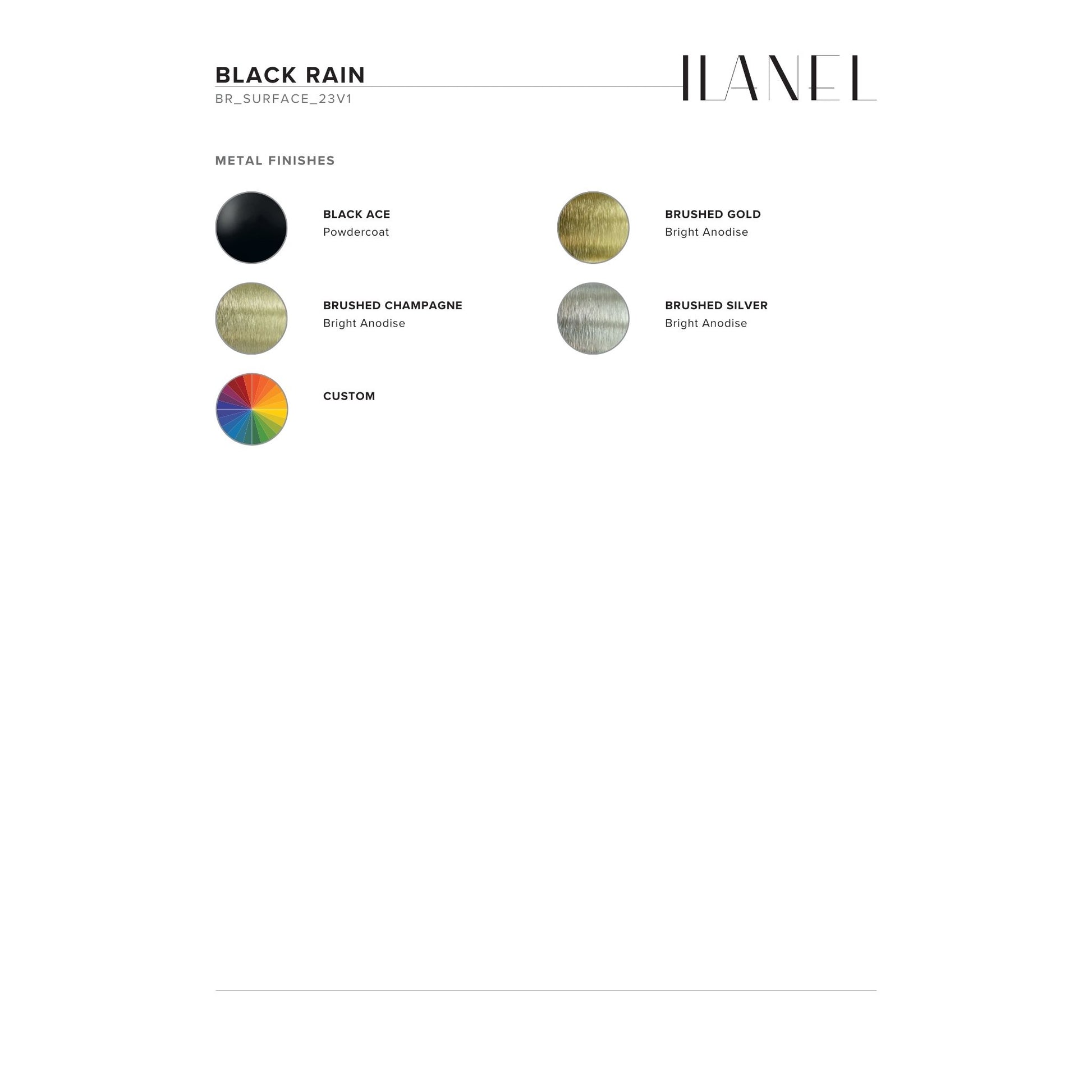 Black Rain Wall Light Wall Light ILANEL