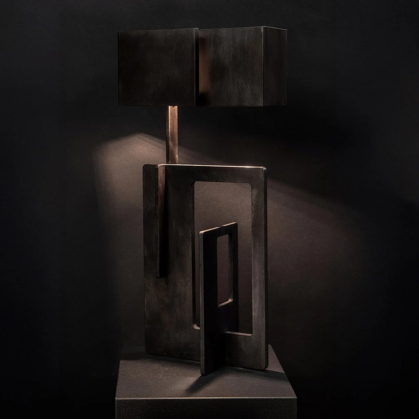 Esperia Sculptural Kit Table Lamp - Waxed Iron Table Lamp Bloomingdales Lighting