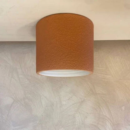 Terra Handmade Clay Ceiling Light Pendant Light Klaylife Dark Terracotta Medium