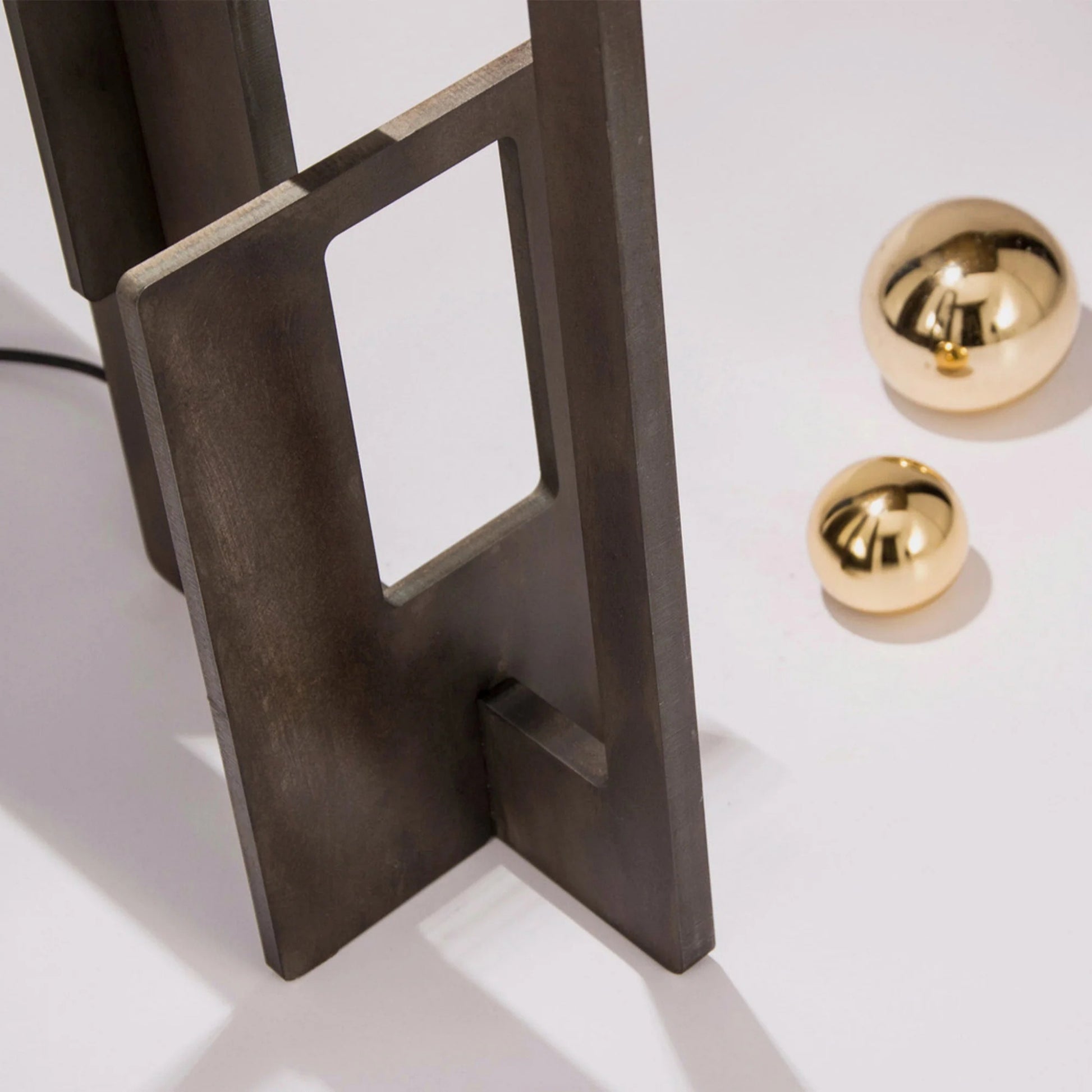 Esperia Sculptural Kit Table Lamp - Waxed Iron Table Lamp Bloomingdales Lighting