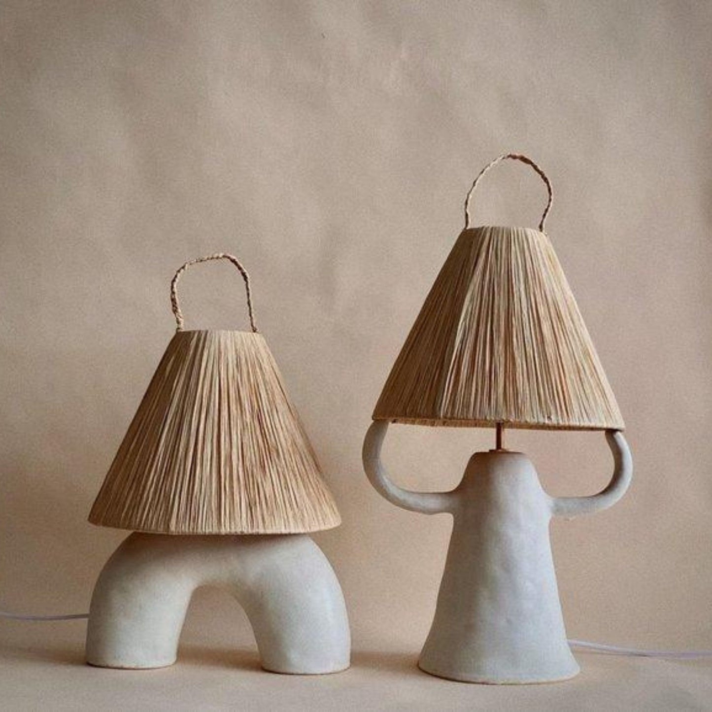 Dona Handmade Clay Table Lamp Table Lamp Klaylife