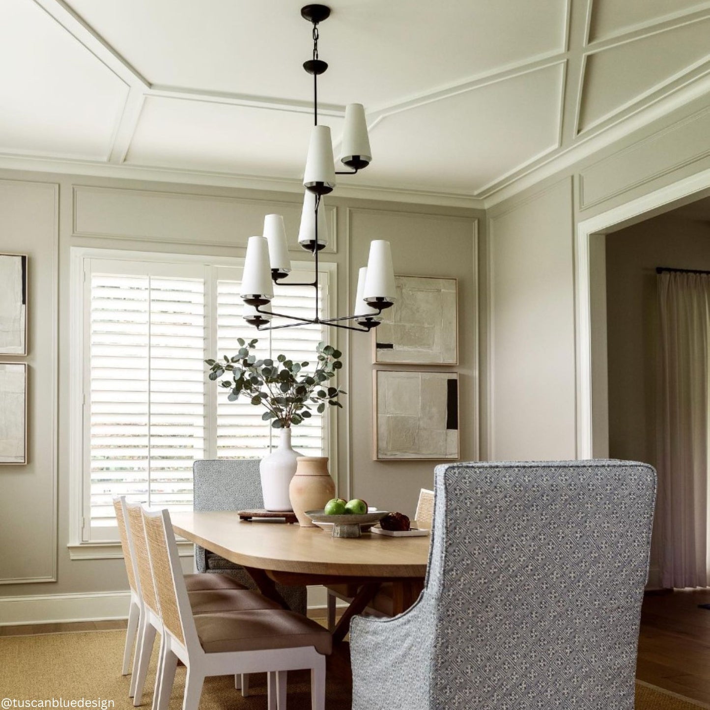 AERIN Fontaine Vertical Chandelier - Aged Iron Pendant Light Bloomingdales Lighting   