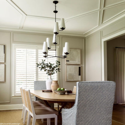AERIN Fontaine Vertical Chandelier - Aged Iron Pendant Light Bloomingdales Lighting   