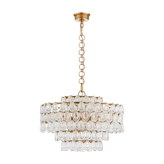 AERIN Liscia Medium Crystal Chandelier - Gild Chandelier Bloomingdales Lighting