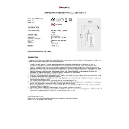 Esperia Sculptural Kit Table Lamp - Waxed Iron Table Lamp Bloomingdales Lighting