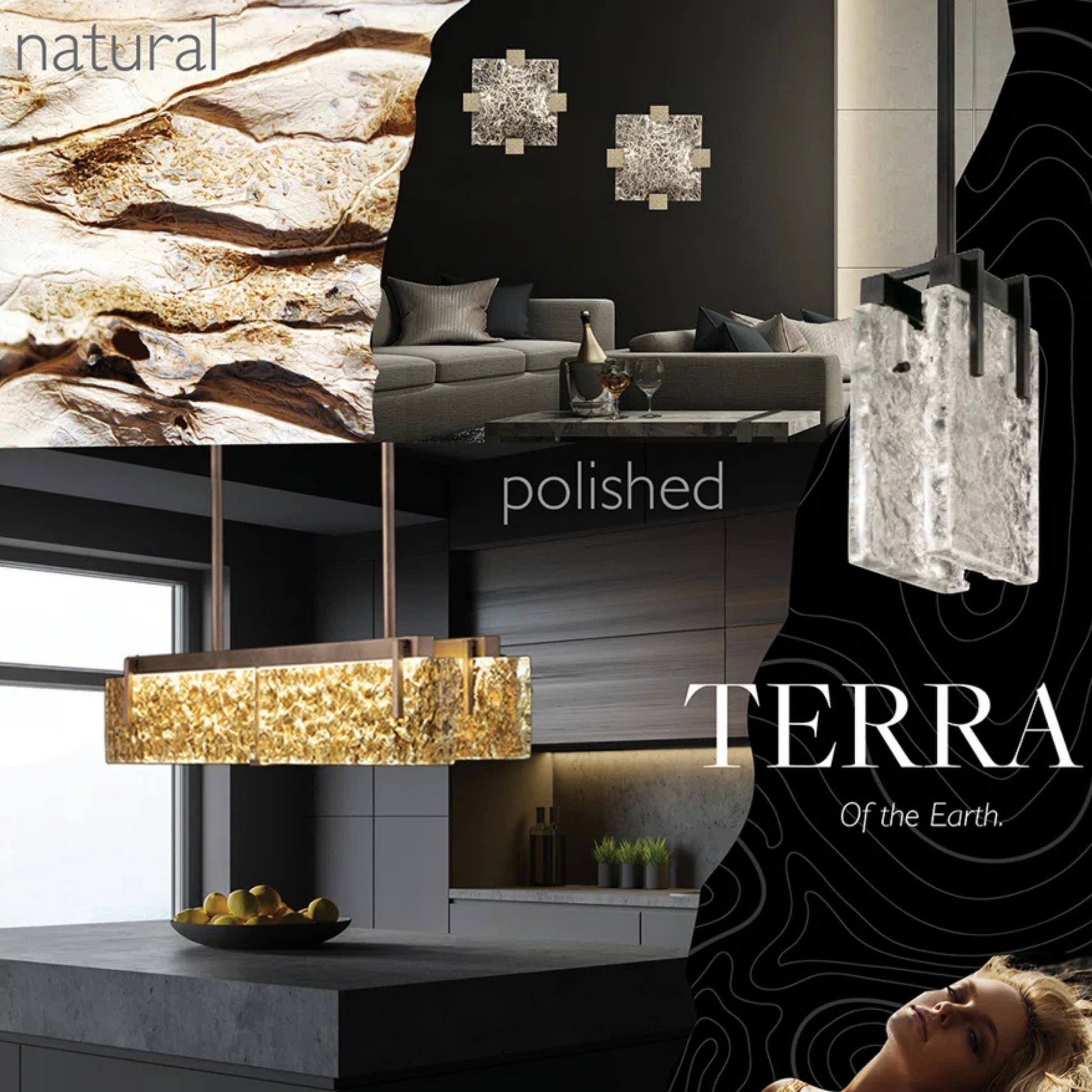 Fine Art HC Lighting Terra 7.75" Rectangular Glass Pendant Light Pendant Light Bloomingdales Lighting