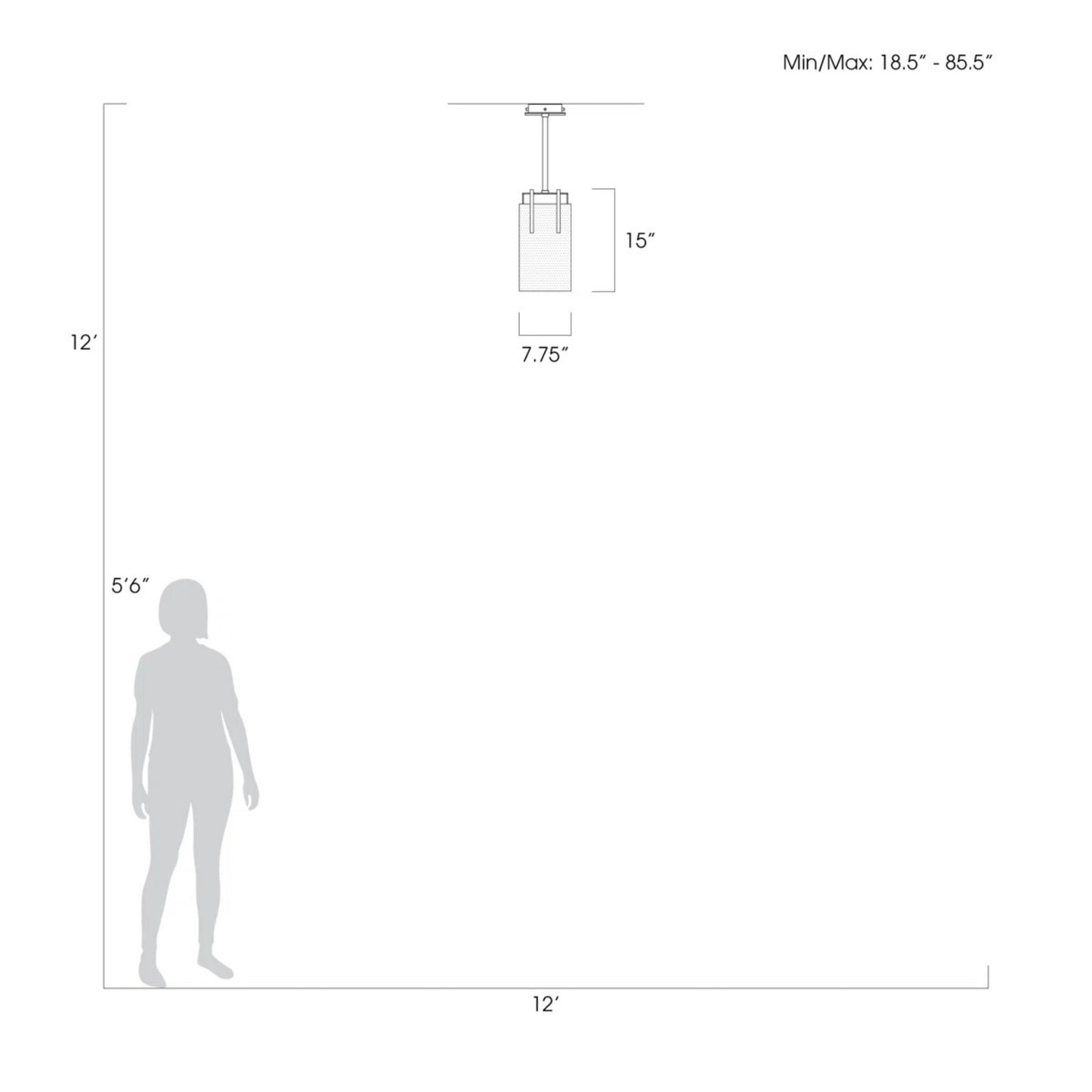 Fine Art HC Lighting Terra 7.75" Rectangular Glass Pendant Light Pendant Light Bloomingdales Lighting