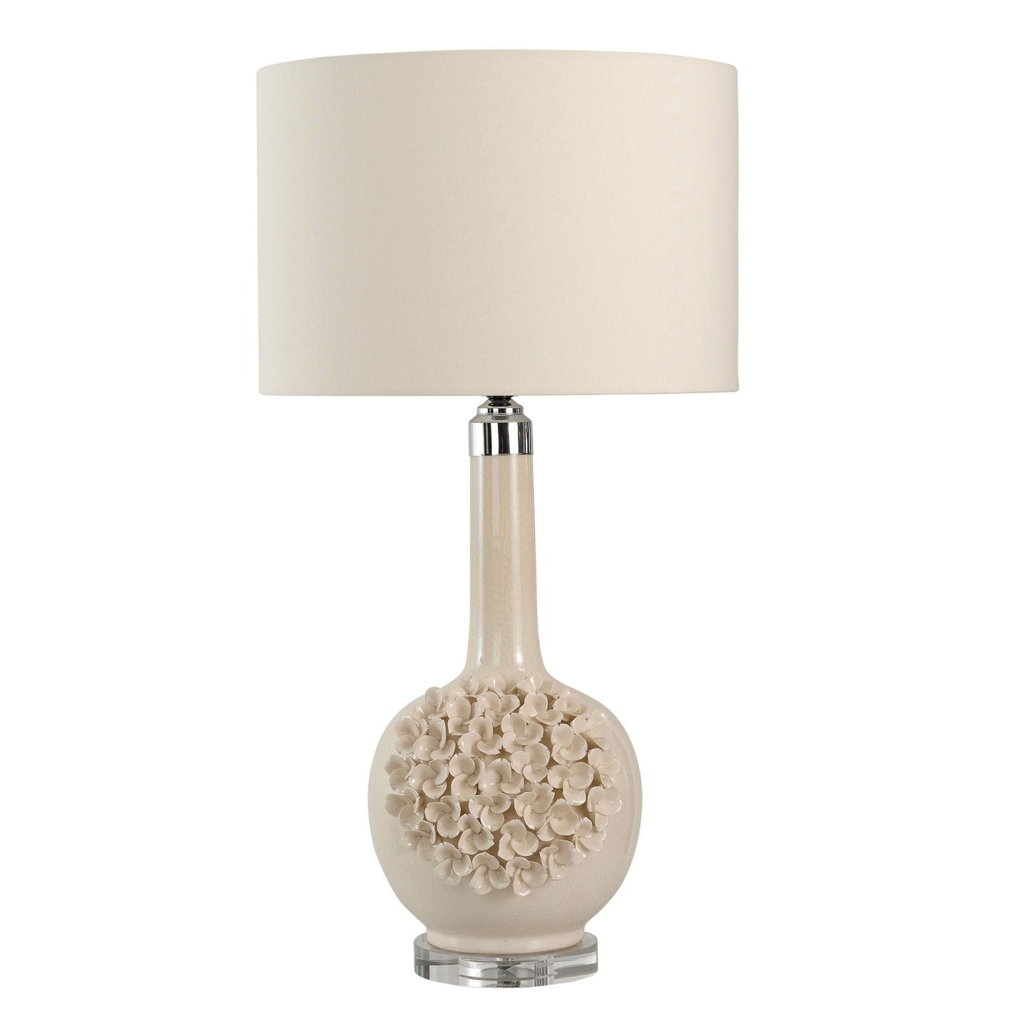 Floral Ceramic Table Lamp - Cream Table Lamp Bloomingdales Lighting