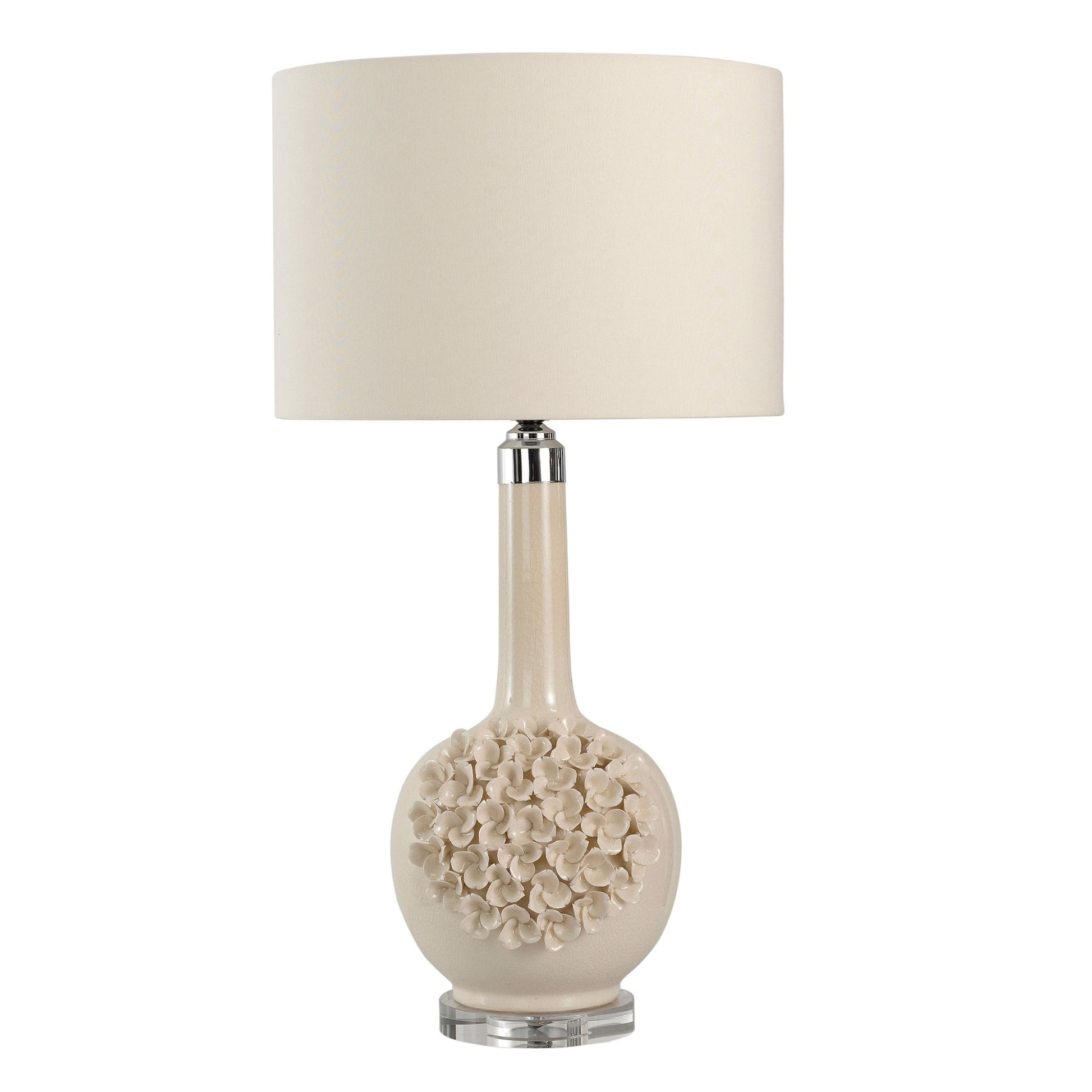Floral Ceramic Table Lamp - Cream Table Lamp Bloomingdales Lighting