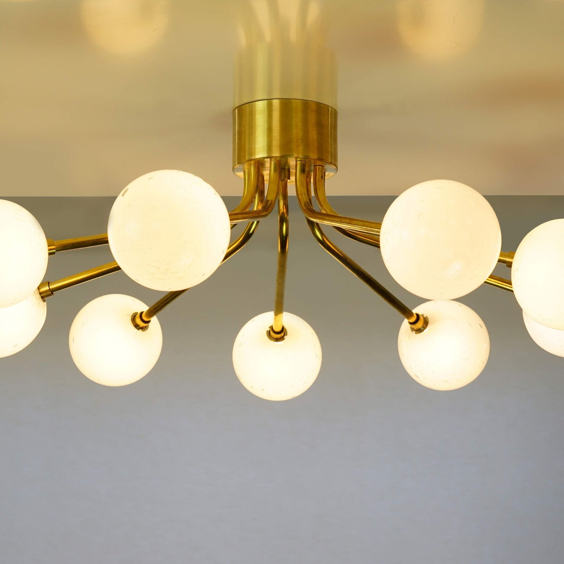 Orbit 9-Arm Glass Sphere Chandelier Chandelier ILANEL