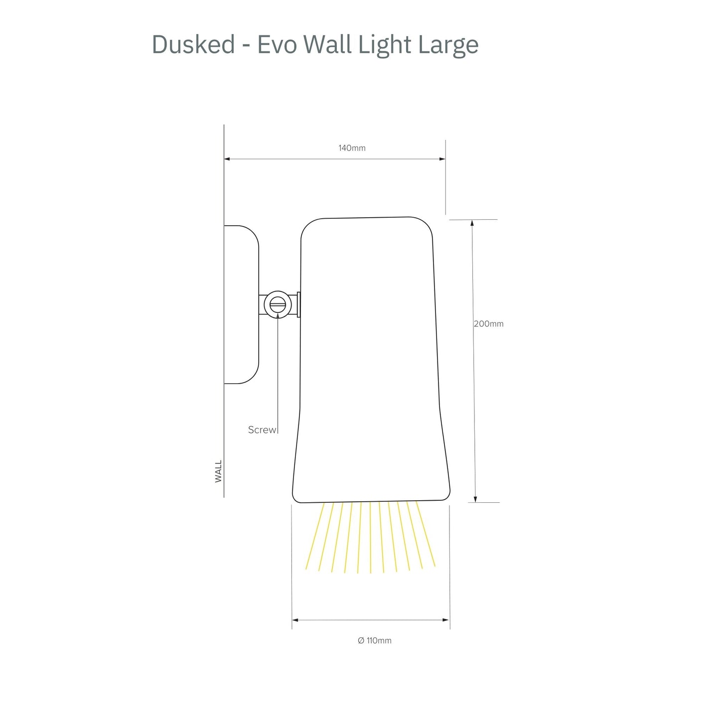 Dusked Evo Large Ceramic Wall Sconce Wall Light Studio Enti