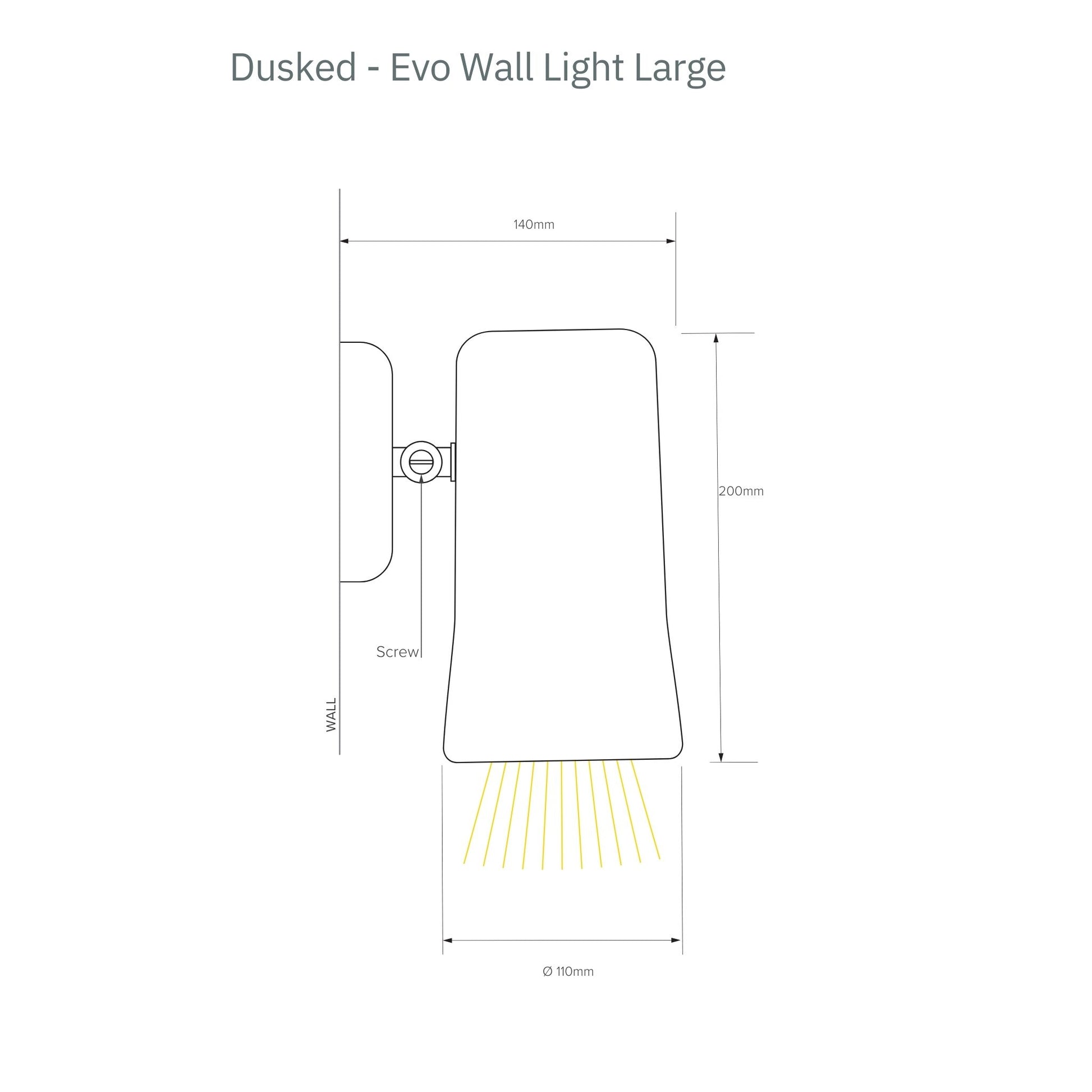 Dusked Evo Large Ceramic Wall Sconce Wall Light Studio Enti