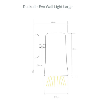 Dusked Evo Large Ceramic Wall Sconce Wall Light Studio Enti