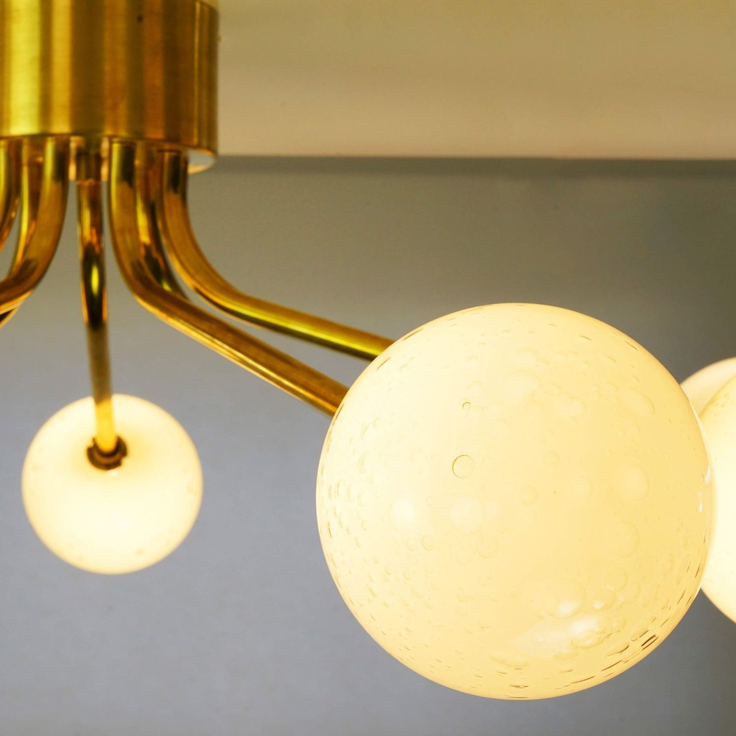 Orbit 9-Arm Glass Sphere Chandelier Chandelier ILANEL