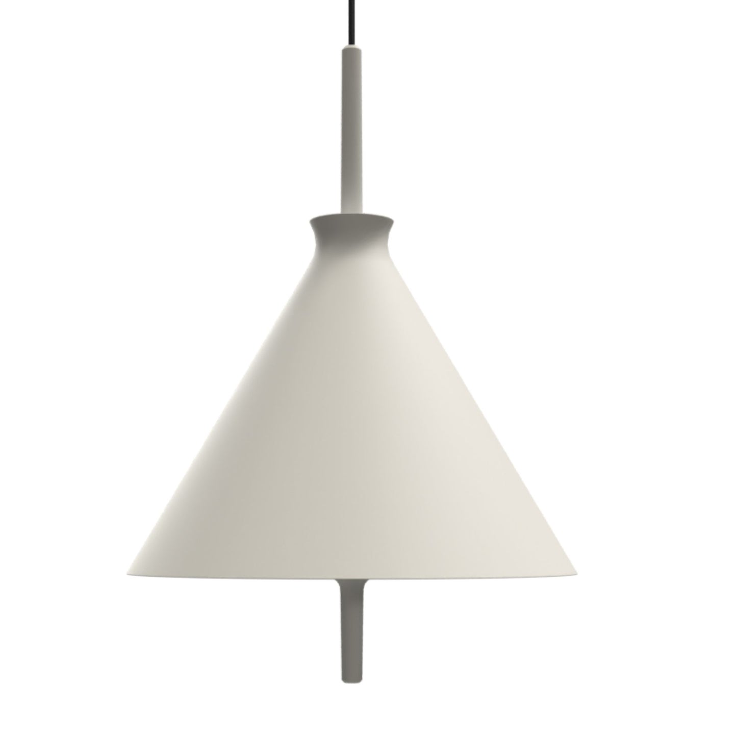 Totana Handmade Cone Clay Pendant Light Pendant Light Klaylife Matte White Large