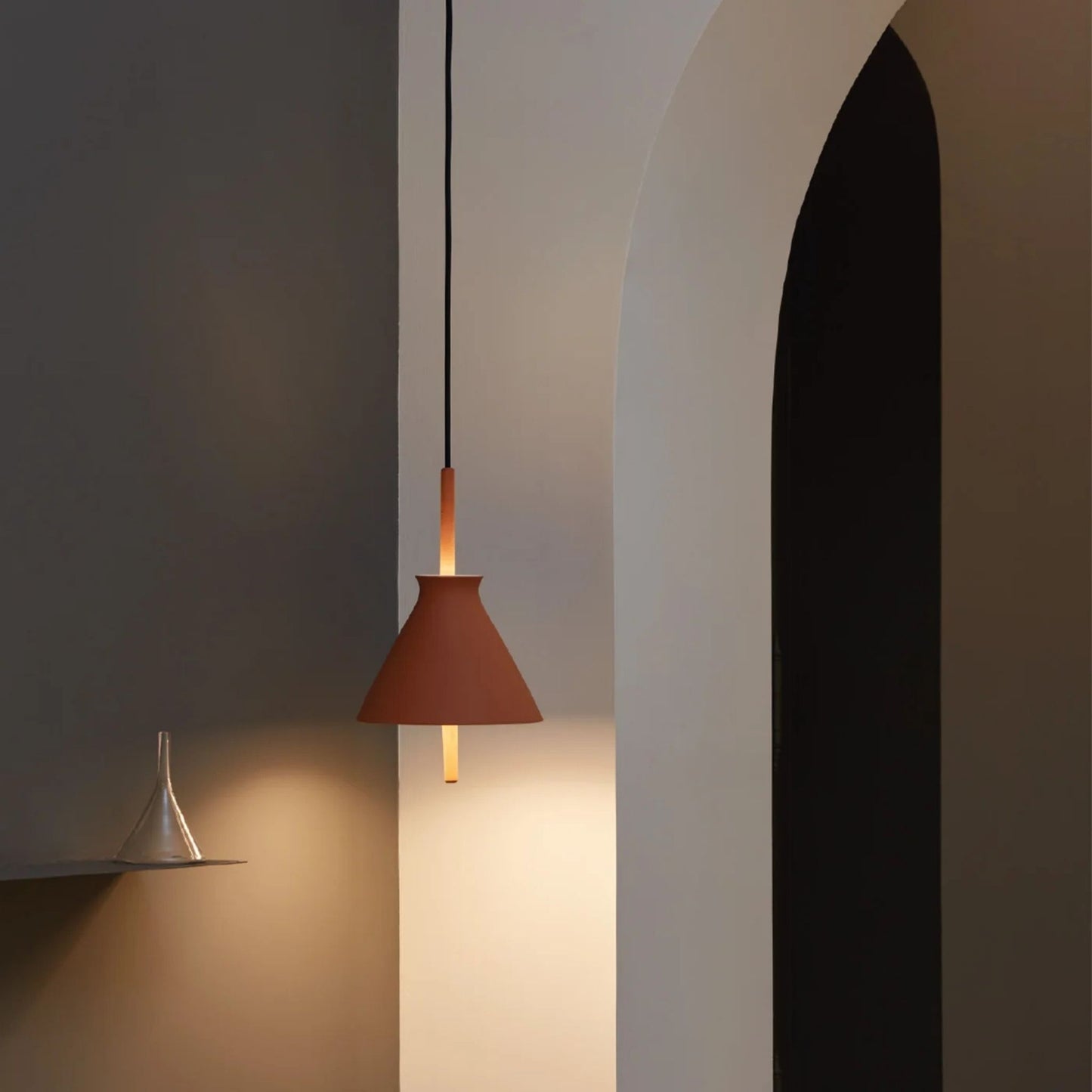 Totana Handmade Cone Clay Pendant Light Pendant Light Klaylife