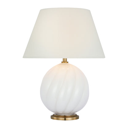 Julie Neill Talia 13" Cordless Accent Table Lamp - Brass Table Lamp Bloomingdales Lighting White