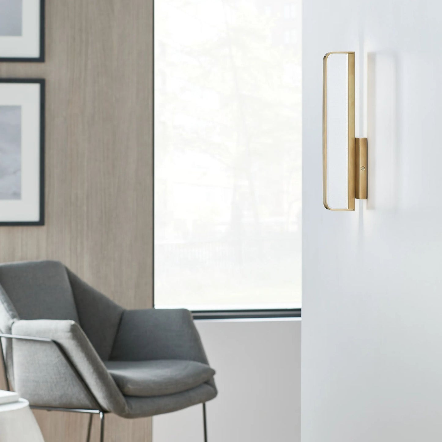 Sean Lavin Banda 13" Bath Wall Sconce - Natural Brass Wall Light Bloomingdales Lighting
