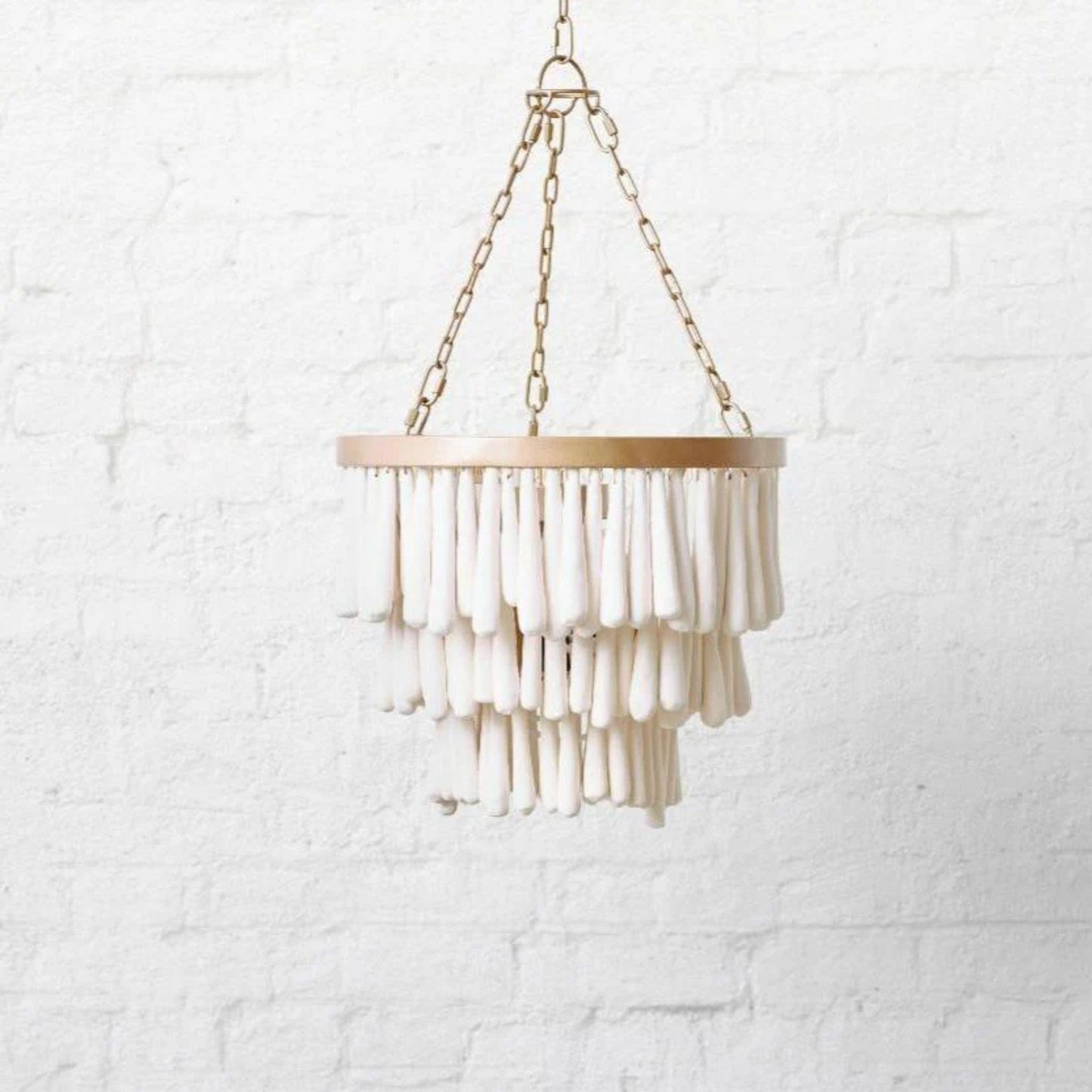 Valentine Entry Handmade Clay Pendant Light Pendant Light Klaylife Matte Gold