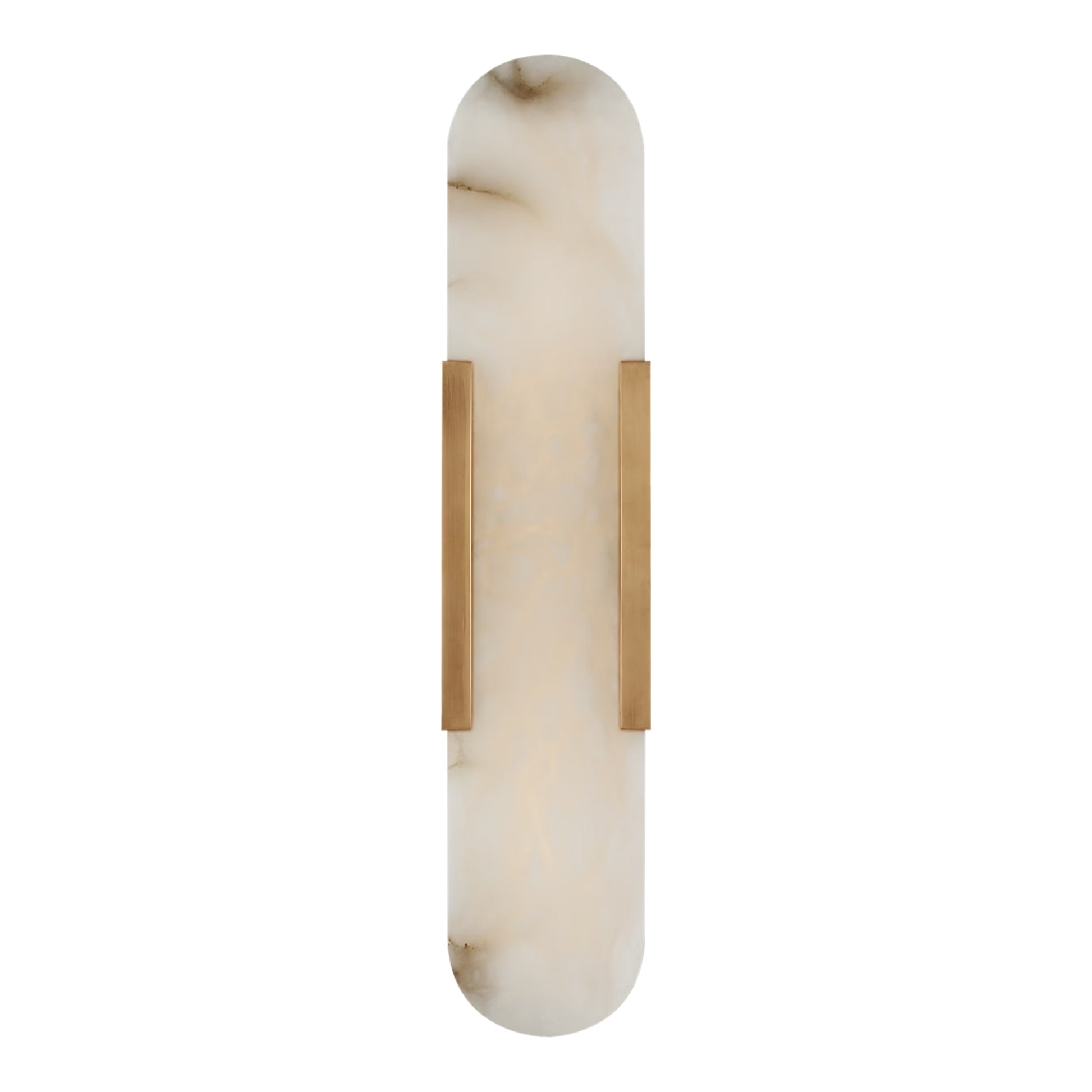 Kelly Wearstler LED Melange Elongated 20" Alabaster Wall Sconce Wall Light Bloomingdales Lighting Brass 20" Integrated LED
