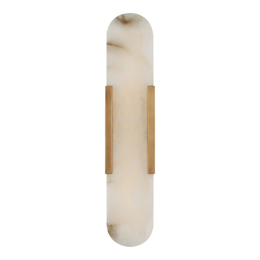 Kelly Wearstler LED Melange Elongated 20" Alabaster Wall Sconce Wall Light Bloomingdales Lighting Brass 20" Integrated LED
