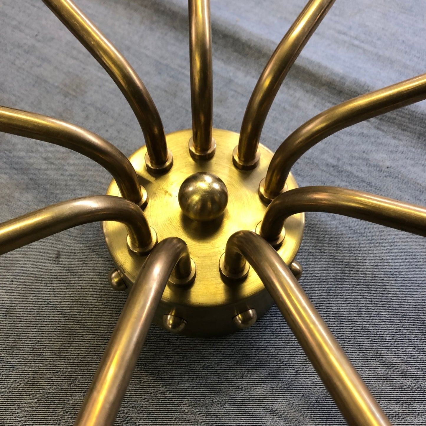 Orbit 9-Arm Glass Sphere Chandelier Chandelier ILANEL