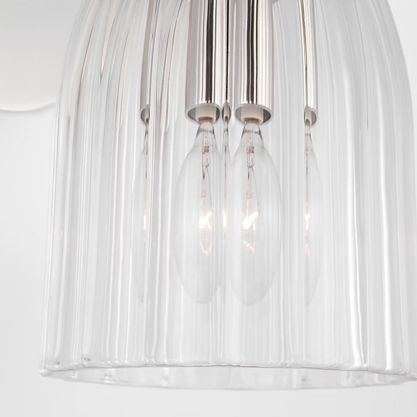AERIN Asalea Single Glass Wall Sconce - Polished Nickel Wall Light Bloomingdales Lighting