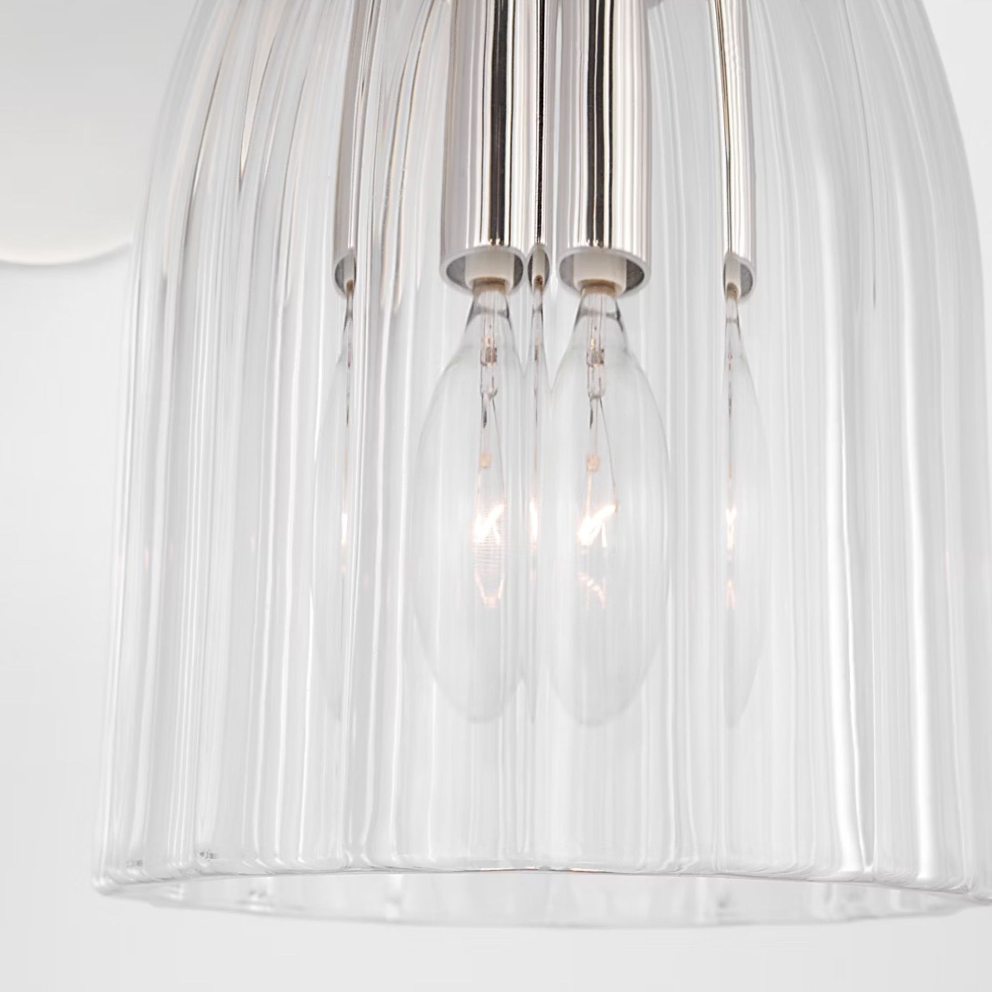 AERIN Asalea Single Glass Wall Sconce - Polished Nickel Wall Light Bloomingdales Lighting