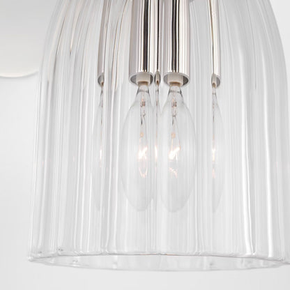 AERIN Asalea Single Glass Wall Sconce - Polished Nickel Wall Light Bloomingdales Lighting