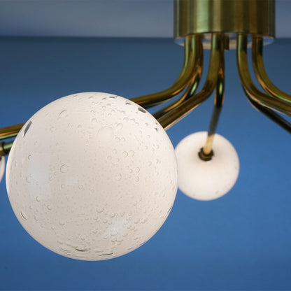 Orbit 9-Arm Glass Sphere Chandelier Chandelier ILANEL Fizzy