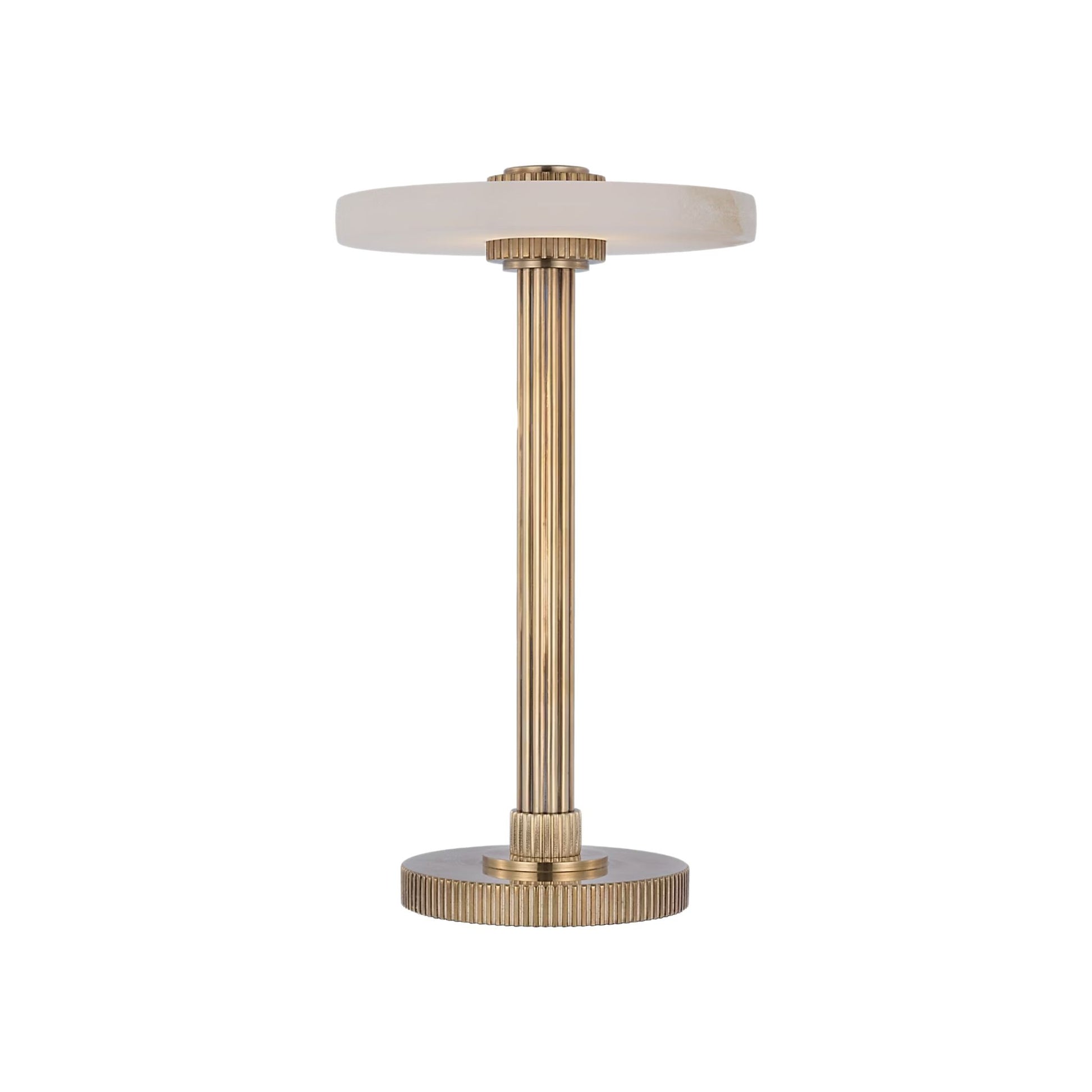 Studio VC Aran 9" Alabaster Rechargeable Accent Table Lamp - Antique Brass Table Lamp Bloomingdales Lighting Antique Brass