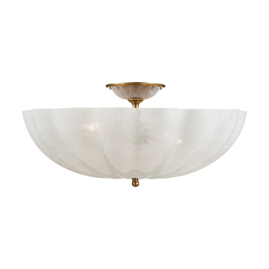 AERIN Rosehill Large Glass Flush Ceiling Mount - Brass Ceiling Fluh Mount Bloomingdales Lighting