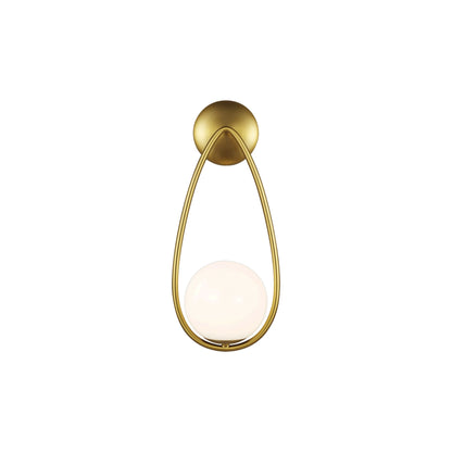 AERIN Galassia One Light Glass Wall Sconce - Brass Wall Light Bloomingdales Lighting