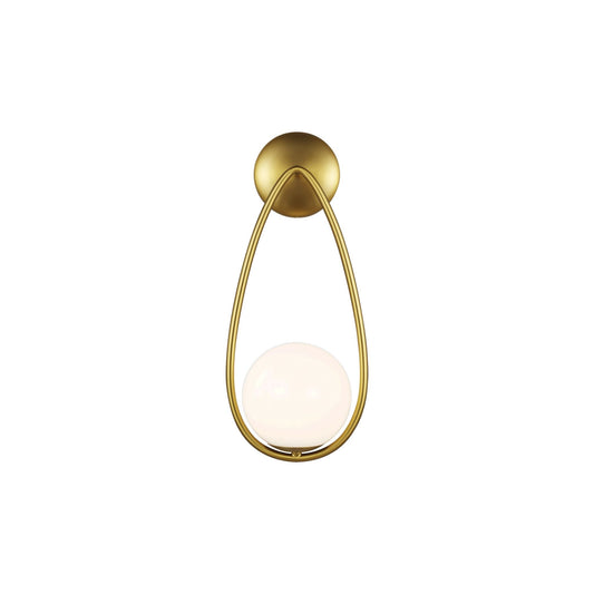 AERIN Galassia One Light Glass Wall Sconce - Brass Wall Light Bloomingdales Lighting