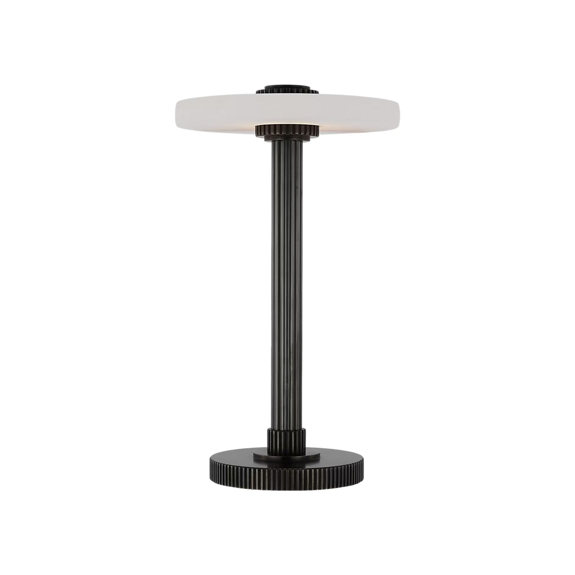 Studio VC Aran 9" Alabaster Rechargeable Accent Table Lamp - Bronze Table Lamp Bloomingdales Lighting Bronze